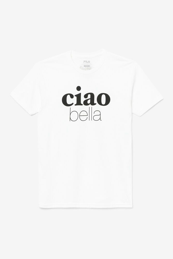 Fila T-Shirt Womens White Ciao Bella - Ireland 81379-FYGV